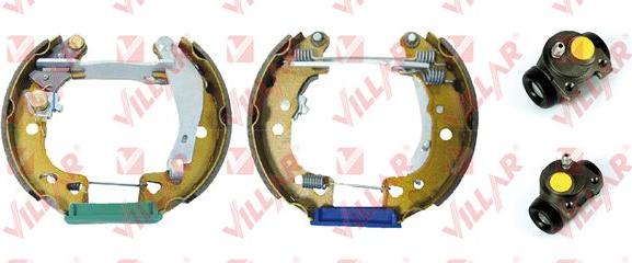 Villar 608.9896 - Комплект тормозных колодок, барабанные autospares.lv