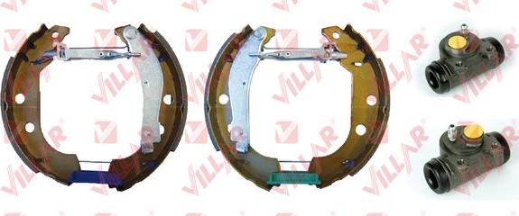 Villar 608.9862 - Комплект тормозных колодок, барабанные autospares.lv