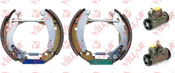 Villar 608.9810 - Комплект тормозных колодок, барабанные autospares.lv