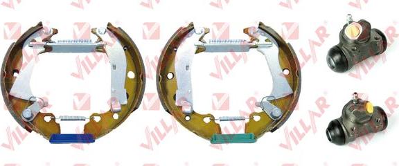 Villar 608.9836 - Комплект тормозных колодок, барабанные autospares.lv