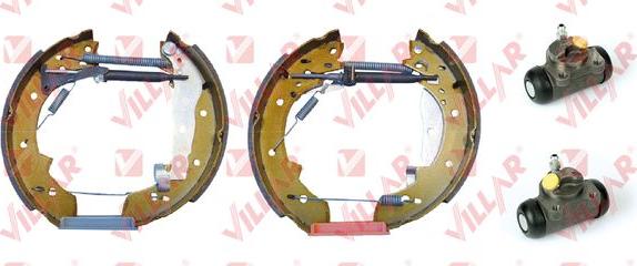 Villar 608.9876 - Комплект тормозных колодок, барабанные autospares.lv