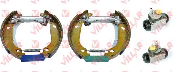 Villar 608.9873 - Комплект тормозных колодок, барабанные autospares.lv