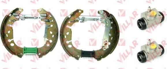 Villar 608.9358 - Комплект тормозных колодок, барабанные autospares.lv