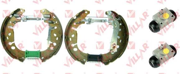 Villar 608.9304 - Комплект тормозных колодок, барабанные autospares.lv