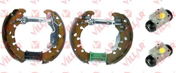 Villar 608.9305 - Комплект тормозных колодок, барабанные autospares.lv