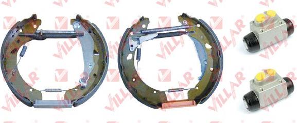 Villar 608.9333 - Комплект тормозных колодок, барабанные autospares.lv