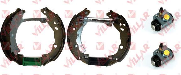 Villar 608.9266 - Комплект тормозных колодок, барабанные autospares.lv