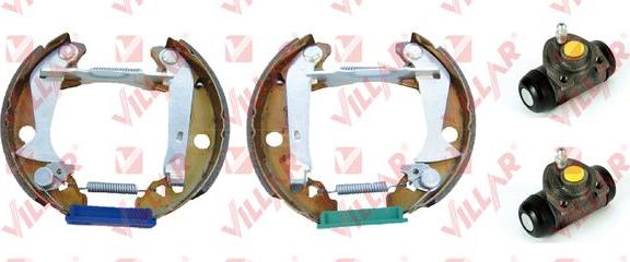 Villar 608.9282 - Комплект тормозных колодок, барабанные autospares.lv