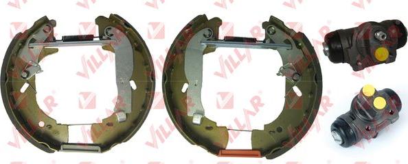 Villar 608.9239 - Комплект тормозных колодок, барабанные autospares.lv