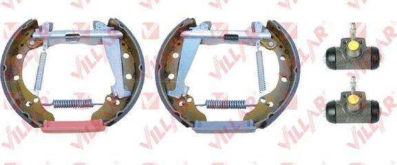 Villar 608.9221 - Комплект тормозных колодок, барабанные autospares.lv