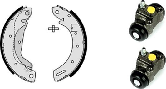 Villar 608.8089 - Комплект тормозных колодок, барабанные autospares.lv