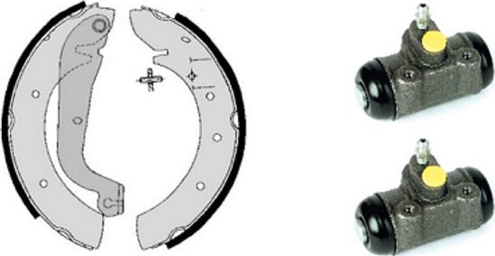 Villar 608.7895 - Комплект тормозных колодок, барабанные autospares.lv