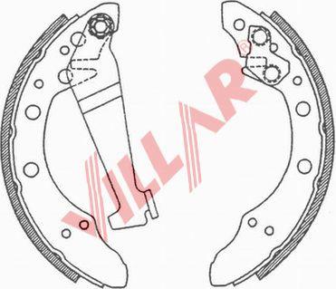 Villar 629.0503 - Комплект тормозных колодок, барабанные autospares.lv