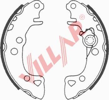 Villar 629.0518 - Комплект тормозных колодок, барабанные autospares.lv