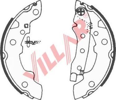 Villar 629.0586 - Комплект тормозных колодок, барабанные autospares.lv