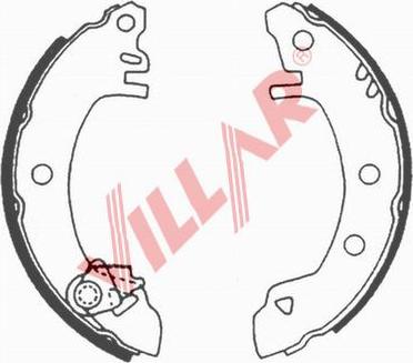 Villar 629.0531 - Комплект тормозных колодок, барабанные autospares.lv