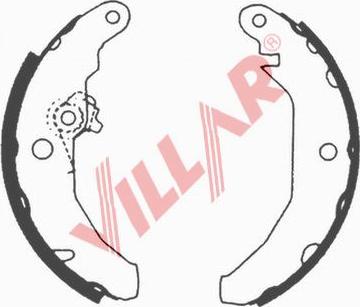 Villar 629.0529 - Комплект тормозных колодок, барабанные autospares.lv