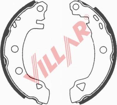 Villar 629.0578 - Комплект тормозных колодок, барабанные autospares.lv