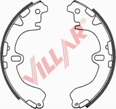 Villar 629.0661 - Комплект тормозных колодок, барабанные autospares.lv