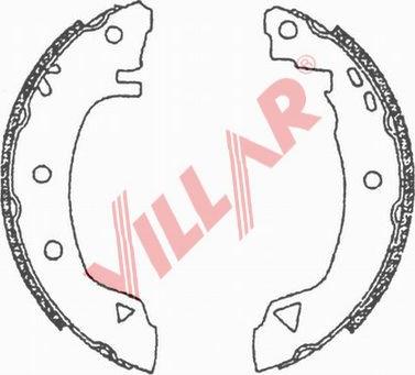 Villar 629.0602 - Комплект тормозных колодок, барабанные autospares.lv