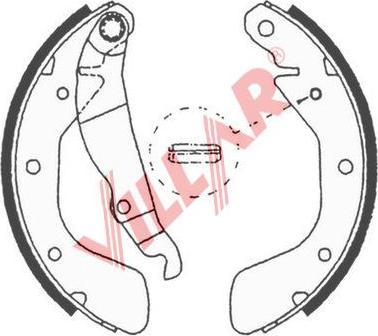 Villar 629.0618 - Комплект тормозных колодок, барабанные autospares.lv