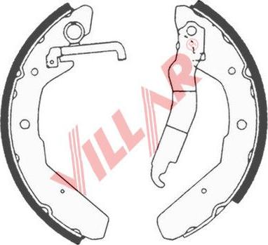 Villar 629.0617 - Комплект тормозных колодок, барабанные autospares.lv