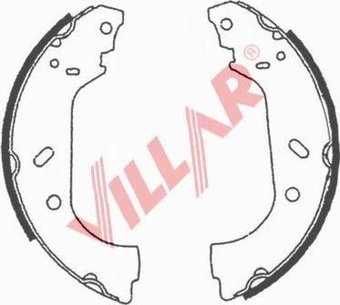 Villar 629.0639 - Комплект тормозных колодок, барабанные autospares.lv