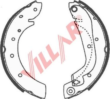 Villar 629.0630 - Комплект тормозных колодок, барабанные autospares.lv