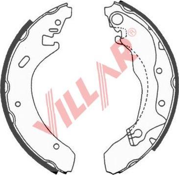 Villar 629.0631 - Комплект тормозных колодок, барабанные autospares.lv