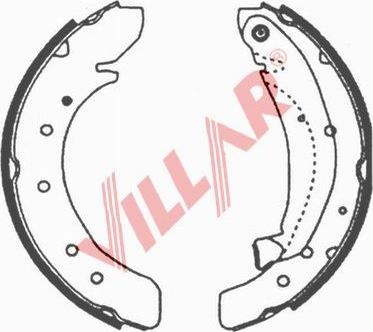 Villar 629.0626 - Комплект тормозных колодок, барабанные autospares.lv