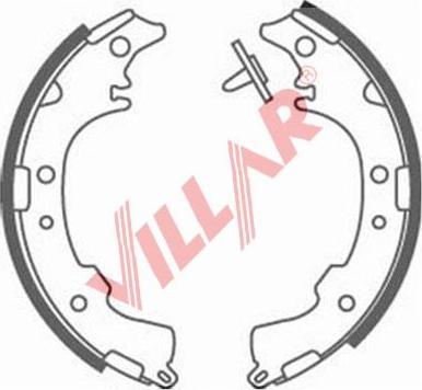 Villar 629.0893 - Комплект тормозных колодок, барабанные autospares.lv