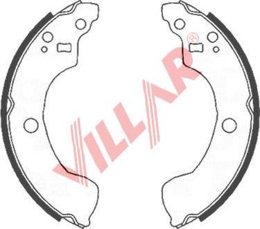 Villar 629.0845 - Комплект тормозных колодок, барабанные autospares.lv