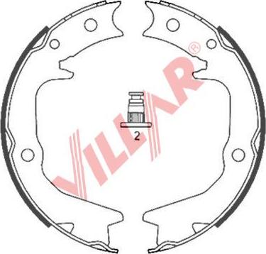 Villar 629.0848 - Комплект тормозов, ручник, парковка autospares.lv