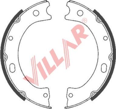 Villar 629.0854 - Комплект тормозов, ручник, парковка autospares.lv