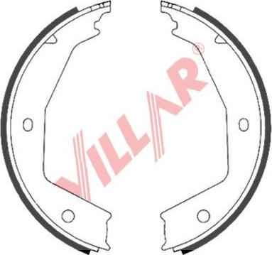 Villar 629.0855 - Комплект тормозов, ручник, парковка autospares.lv