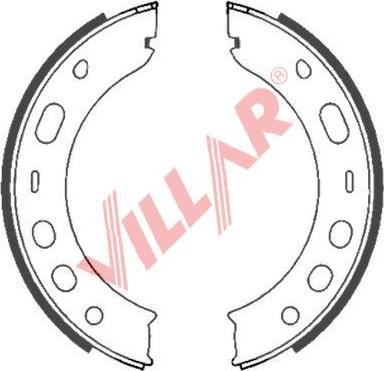 Villar 629.0851 - Комплект тормозов, ручник, парковка autospares.lv