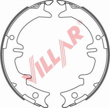 Villar 629.0831 - Комплект тормозов, ручник, парковка autospares.lv