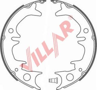 Villar 629.0833 - Комплект тормозов, ручник, парковка autospares.lv