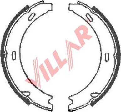 Villar 629.0824 - Комплект тормозов, ручник, парковка autospares.lv