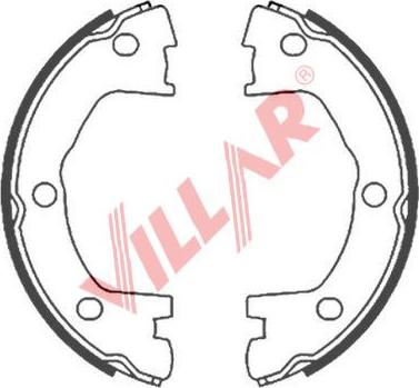 Villar 629.0870 - Комплект тормозов, ручник, парковка autospares.lv