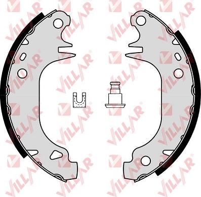 Villar 629.0340 - Комплект тормозных колодок, барабанные autospares.lv