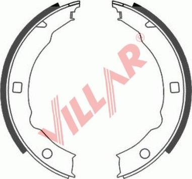 Villar 629.0795 - Комплект тормозов, ручник, парковка autospares.lv