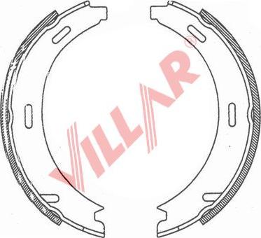 Villar 629.0747 - Комплект тормозов, ручник, парковка autospares.lv