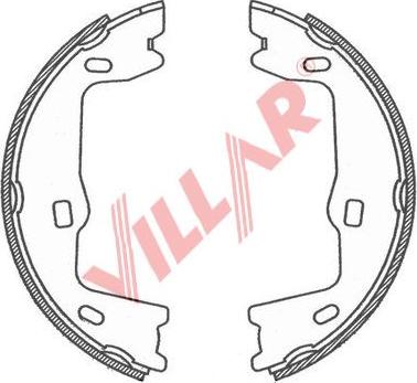 Villar 629.0754 - Комплект тормозов, ручник, парковка autospares.lv