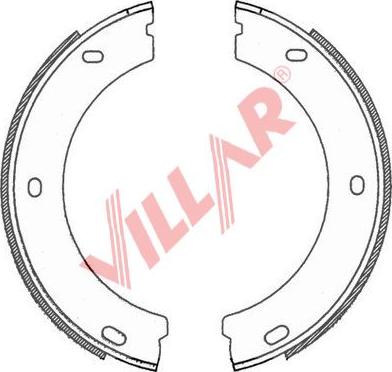 Villar 629.0758 - Комплект тормозов, ручник, парковка autospares.lv