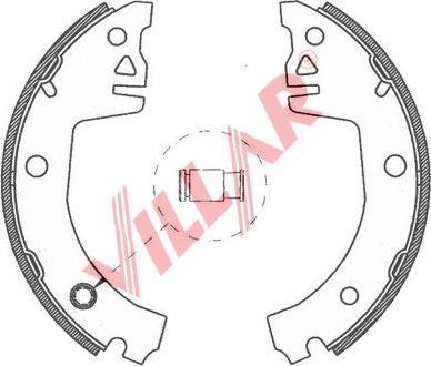 Villar 629.0762 - Комплект тормозных колодок, барабанные autospares.lv