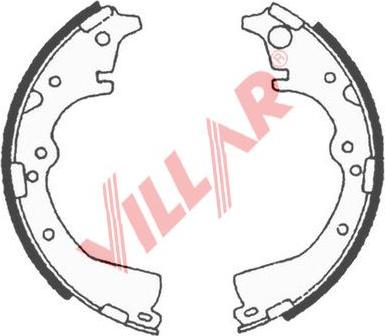 Villar 629.0713 - Комплект тормозных колодок, барабанные autospares.lv