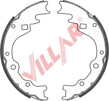 Villar 629.0734 - Комплект тормозных колодок, барабанные autospares.lv