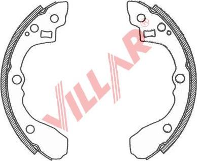 Villar 629.0729 - Комплект тормозных колодок, барабанные autospares.lv