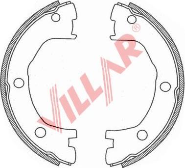 Villar 629.0723 - Комплект тормозов, ручник, парковка autospares.lv